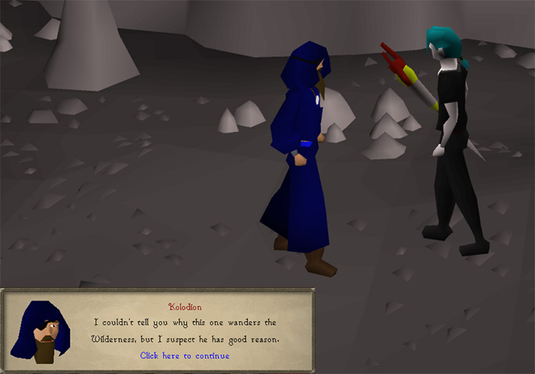 Kolodion in Mage Arena Bank / Old School RuneScape