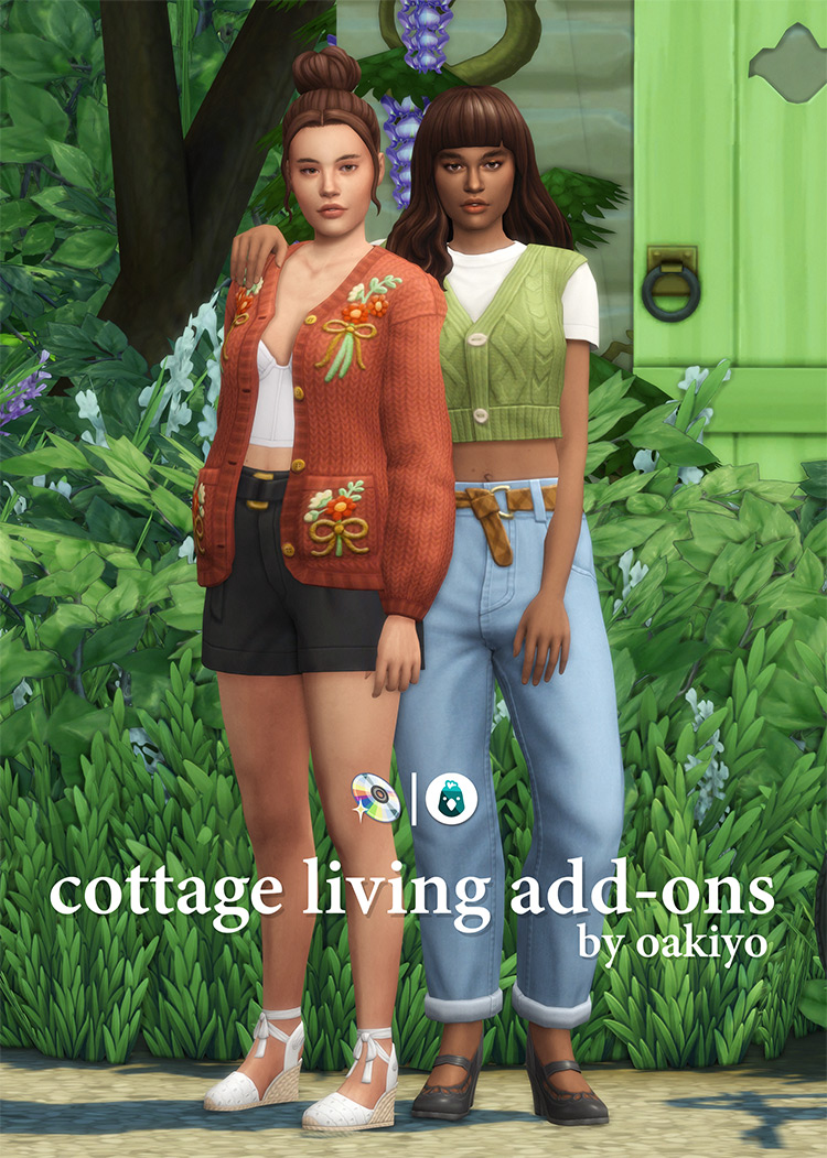 Cottage Living Add-Ons / Sims 4 CC