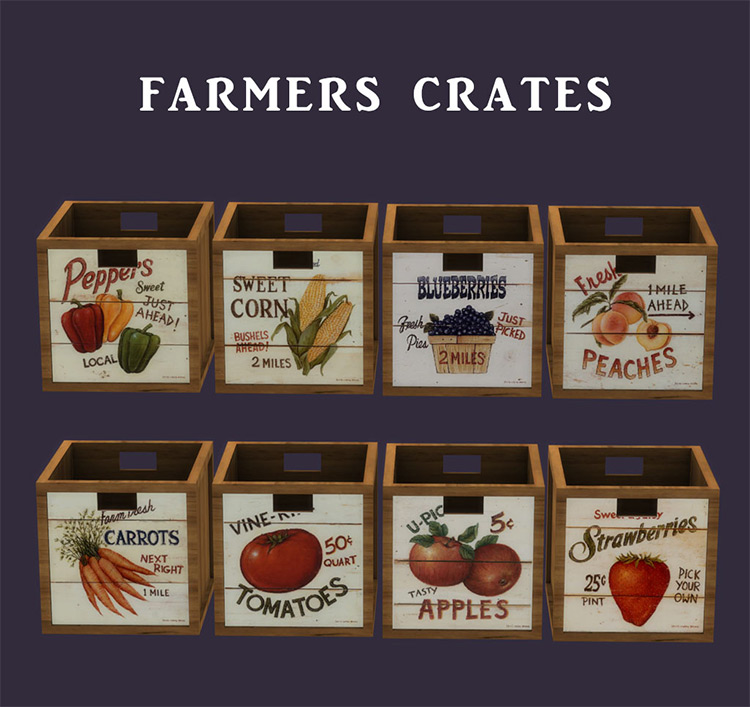 Farmers Crates by leosims for Sims 4