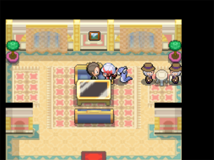 Mr. Game in Goldenrod Game Corner, who gives the player their Coin Case / Pokemon HGSS
