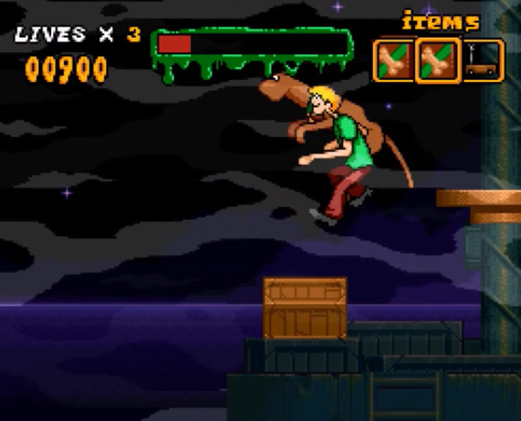 Scooby-Doo Mystery (1995) gameplay screenshot from SNES