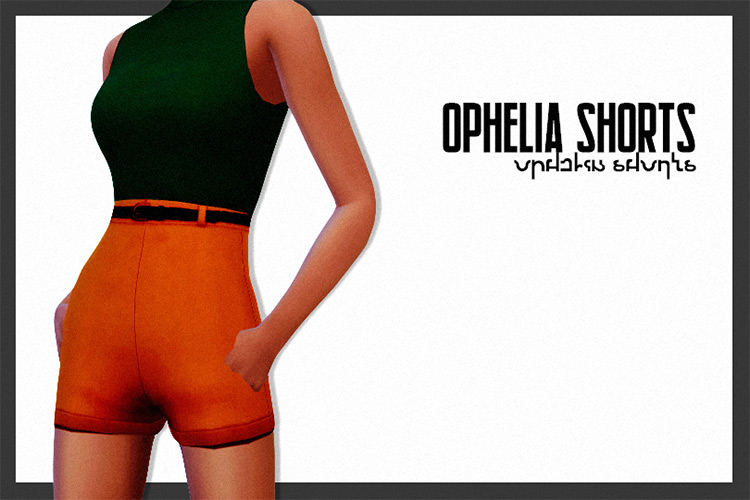 Ophelia Shorts - Sims 4 CC