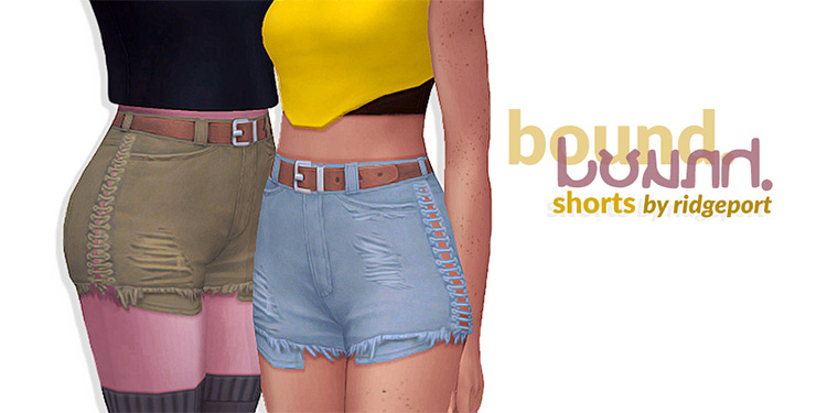 Bound Shorts For Girls - Sims 4 CC
