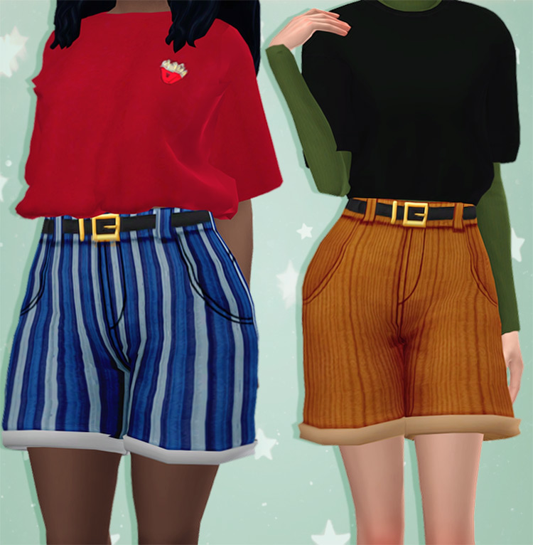 Olivia Shorts for Sims4 CC