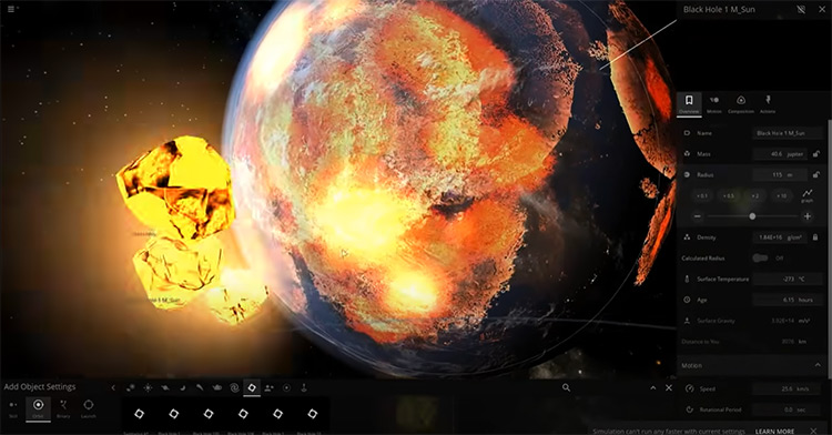 Universe Sandbox game screenshot