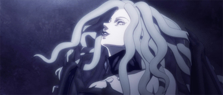 Slan, medusa hair style demon in Berserk - screenshot