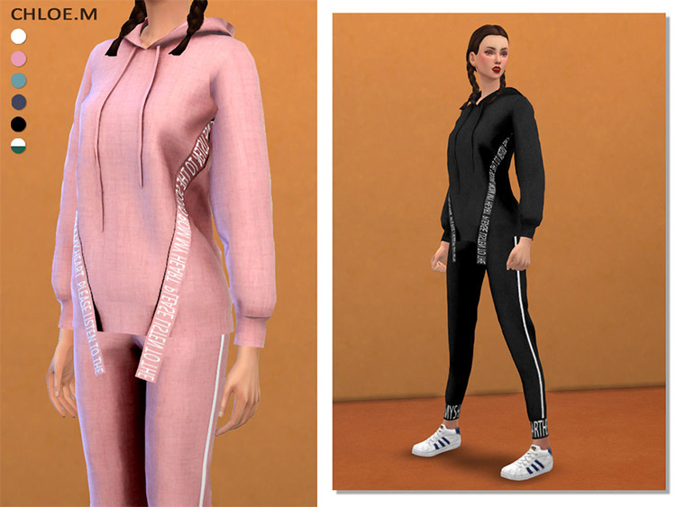 Sports Hoodie with pants - The Sims 4 CC