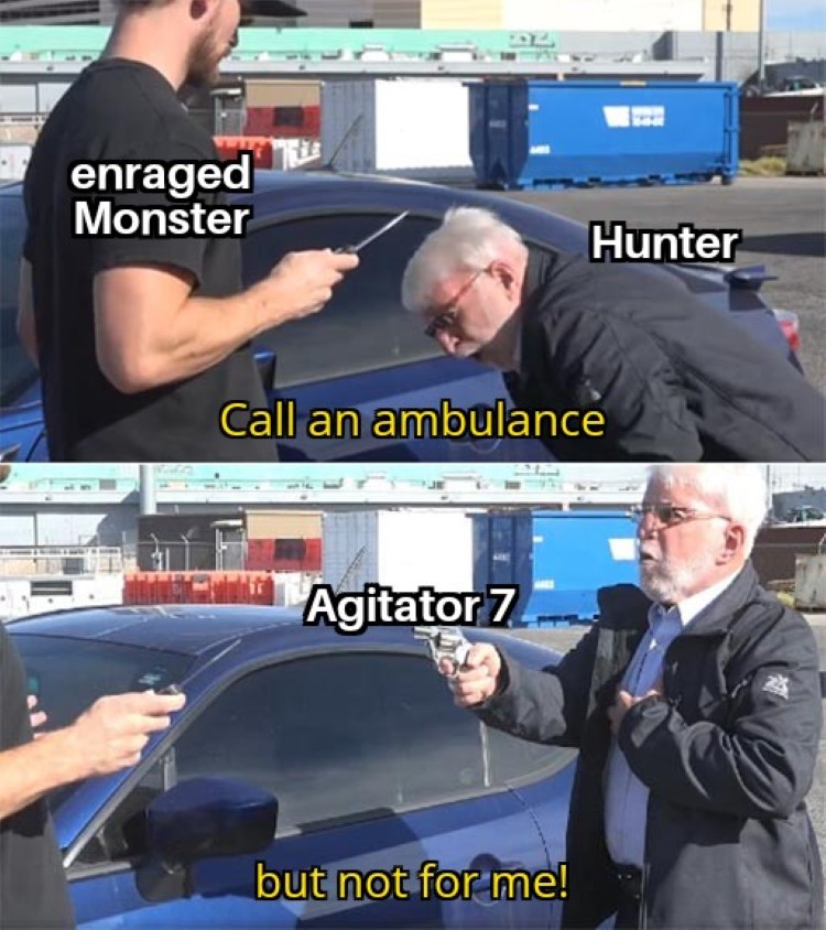 Call an ambulance, but not for me, meme MHW