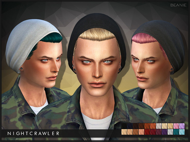 Nightcrawler Custom Content - Male Beanies for Sims 4