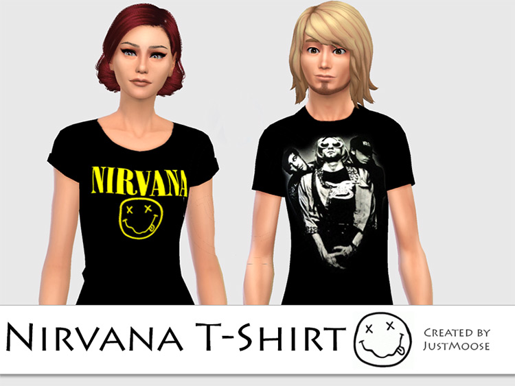 Nirvana T-Shirt - Sims 4 CC