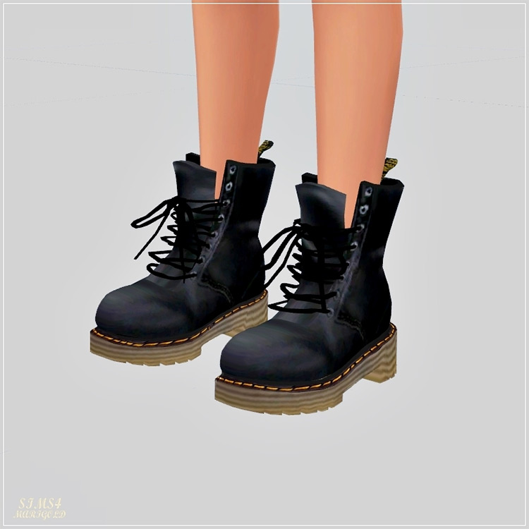 Marigold: Female Combat Boots for The Sims 4