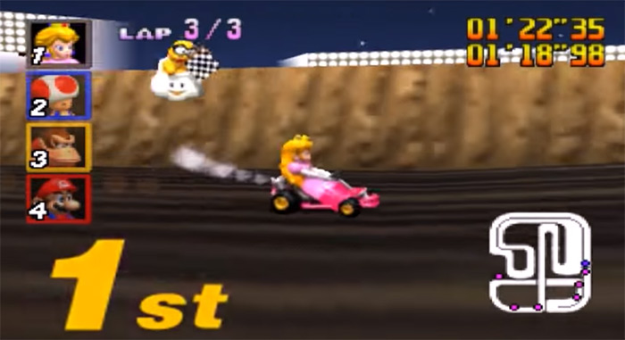 Peach in Mario Kart 64