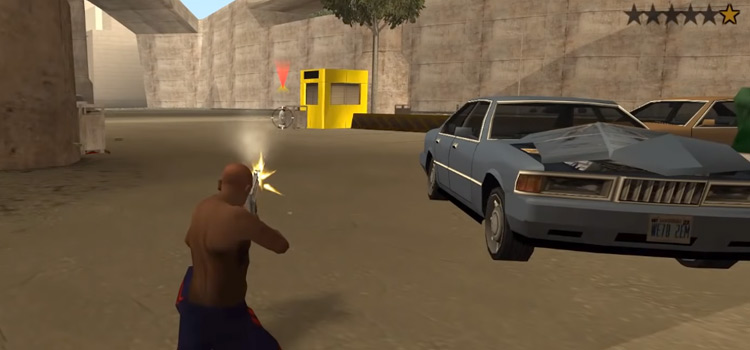 GTA San Andreas shooting weapon
