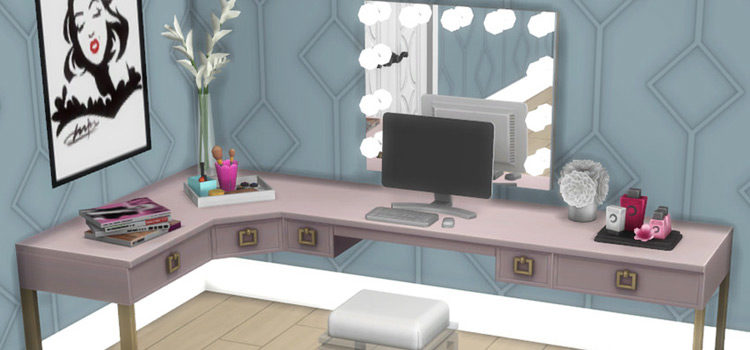 Vanity Table Set CC for The Sims 4