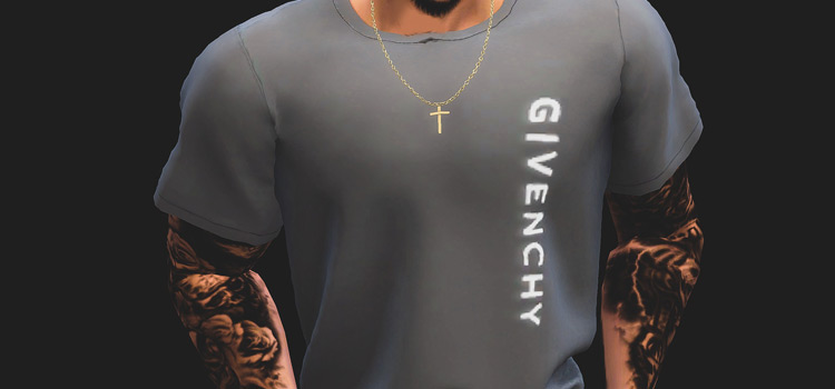 Sims 4 Givenchy CC t-shirt