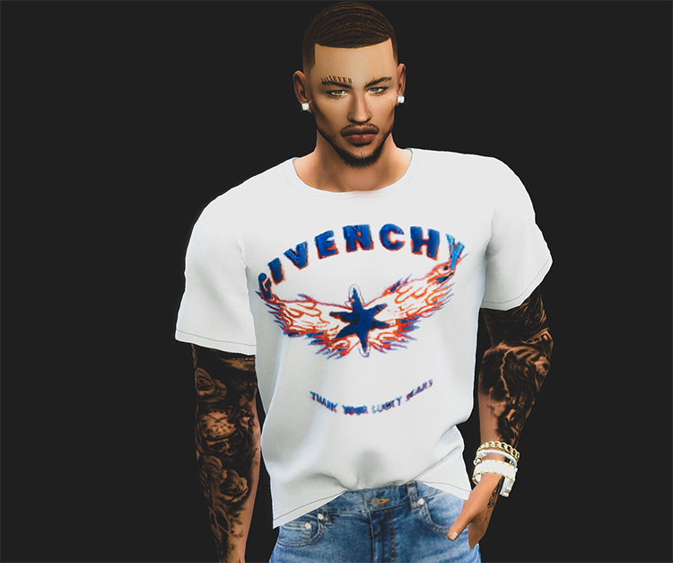Givenchy Male Tops TS4 CC