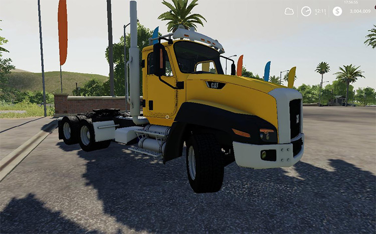 Caterpillar CT660 Yellow Truck Mod for FS19