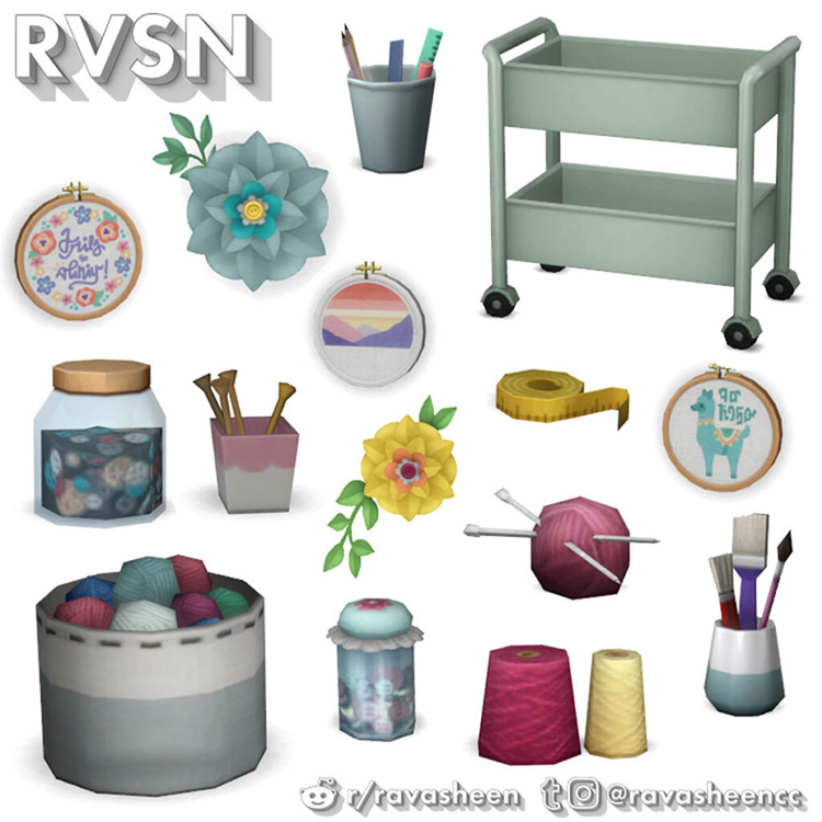 Procraftination Crafting Clutter / TS4 CC