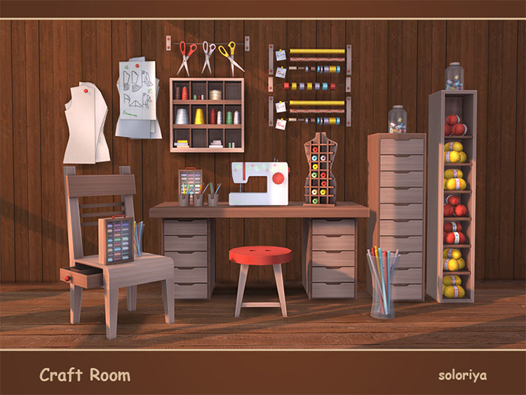 Craft Room Set for The Sims 4