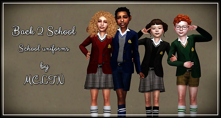 Back 2 School For Kids for Sims 4