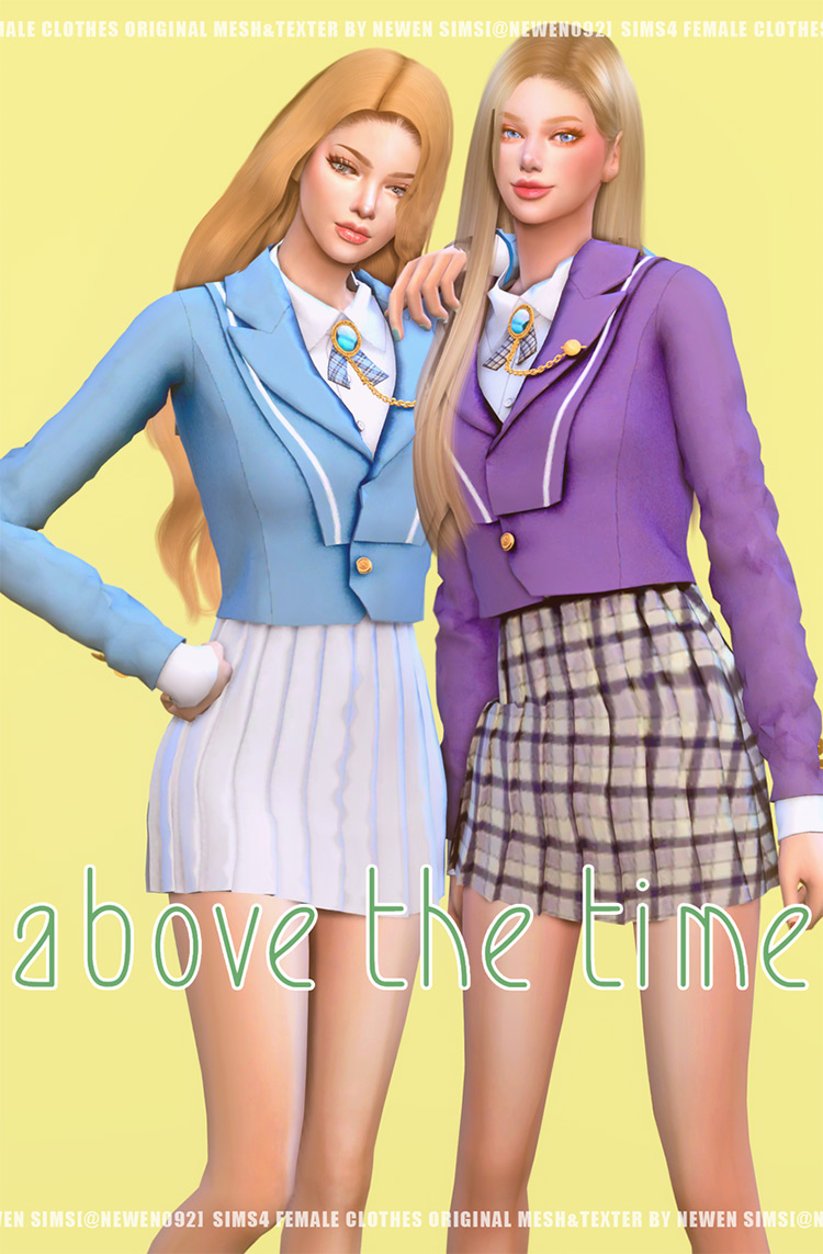 Above The Time Set for Sims 4