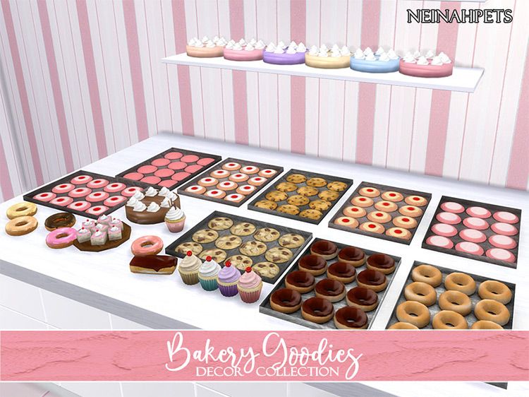 Bakery Goodies Decor Collection for The Sims 4