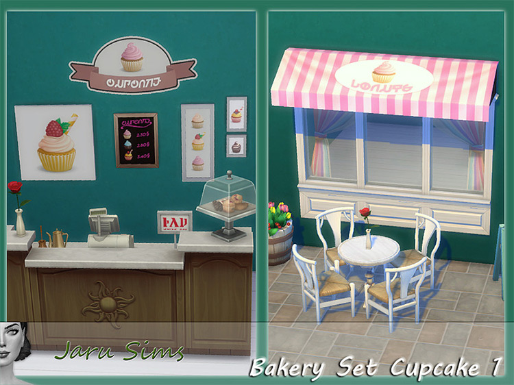Bakery Set Cupcake #1 / Sims 4 CC