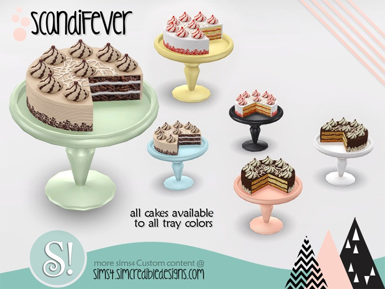ScandiFever Cake / Sims 4 CC