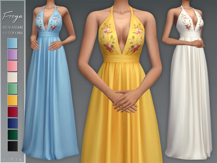 Freya Dress / Sims 4 CC