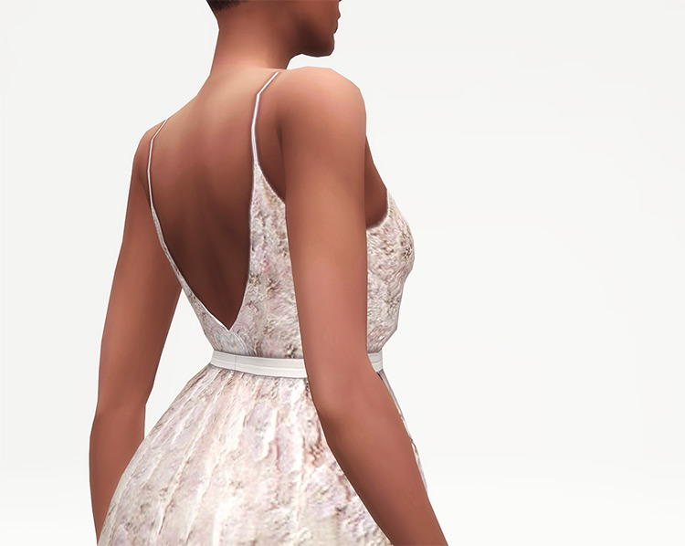 Embellished Tulle Gown / TS4 CC