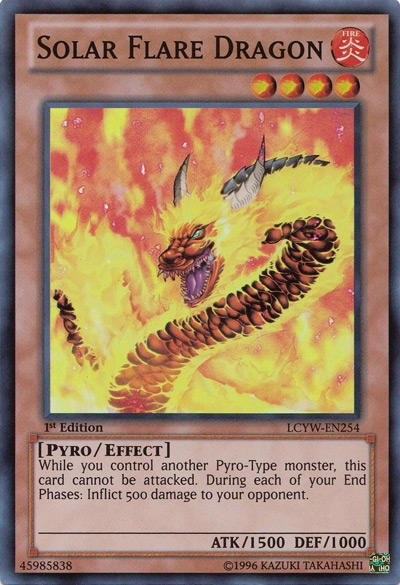 Solar Flare Dragon Yu-Gi-Oh card
