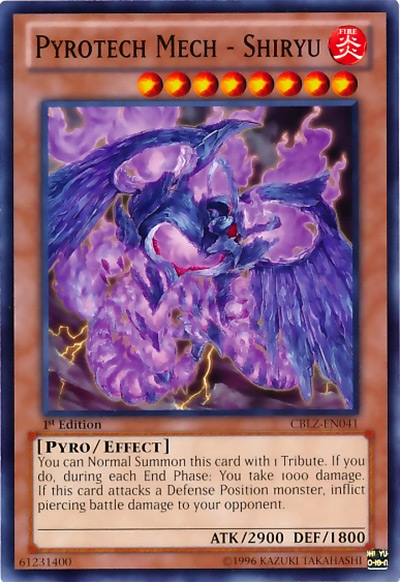 Pyrotech Mech – Shiryu / Yu-Gi-Oh Card