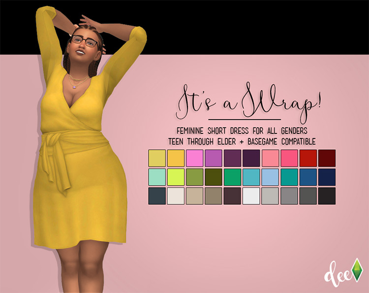 It’s a Wrap (Dress) for The Sims 4