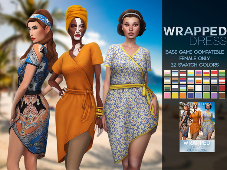 Wrapped Dress Design / TS4 CC