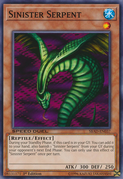 Sinister Serpent YGO Card