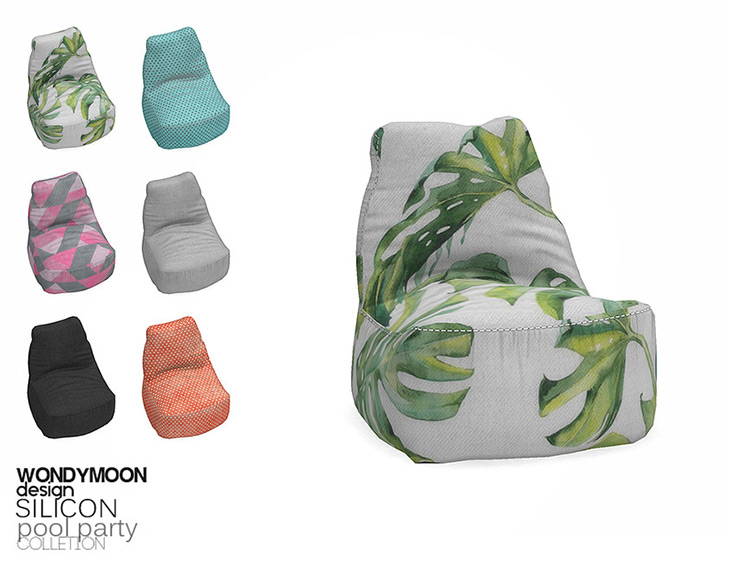 Silicon Bean Bag Chair for The Sims 4