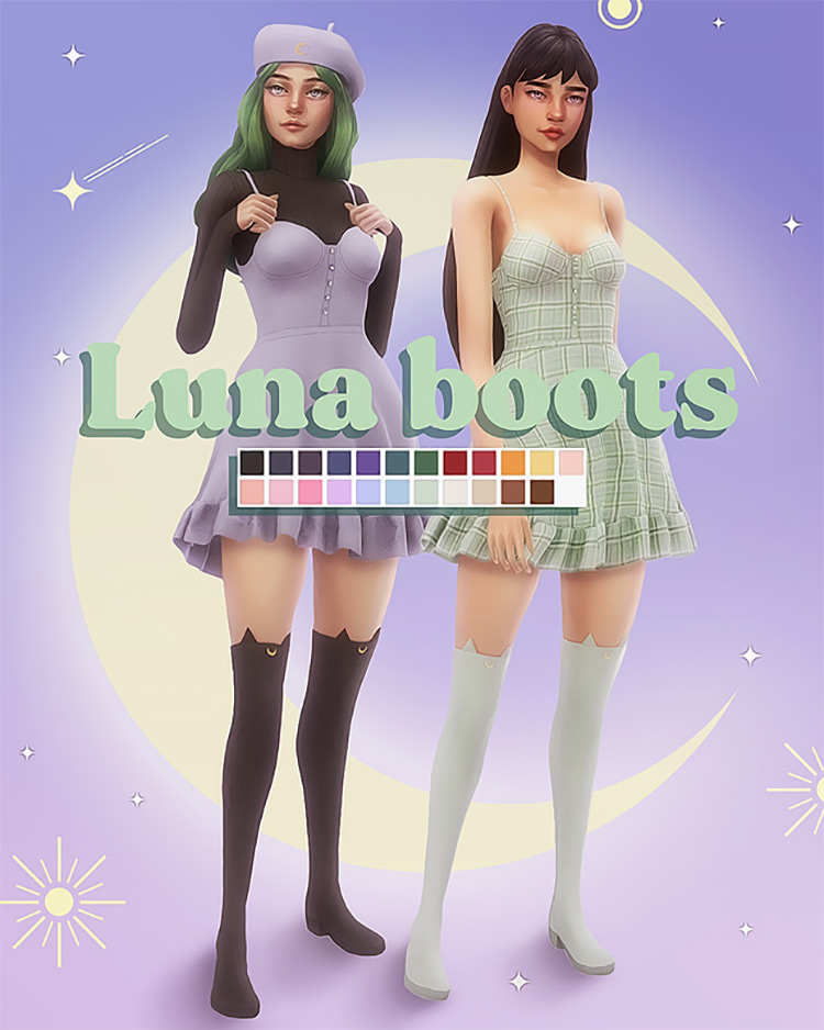 Luna Boots / Sims 4 CC