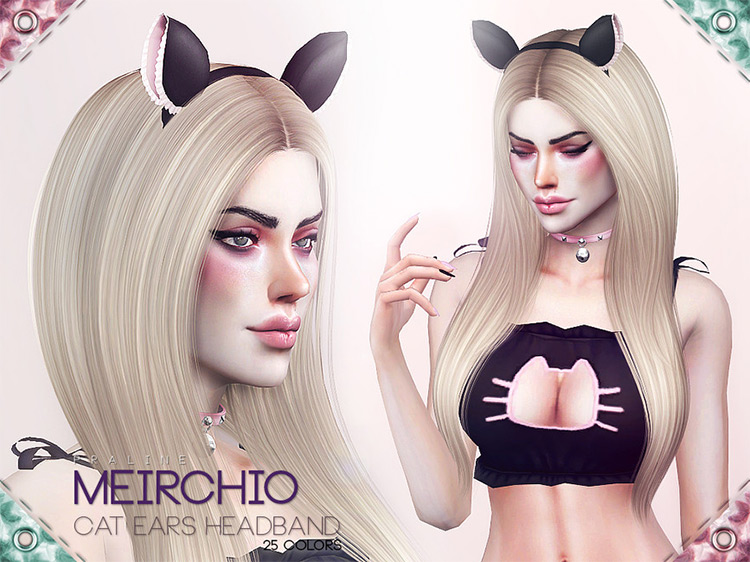 Meirchio Cat Ears Headband / TS4 CC