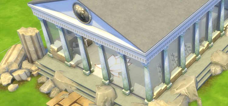 Ancient Roman Temple Custom Lot / Sims 4