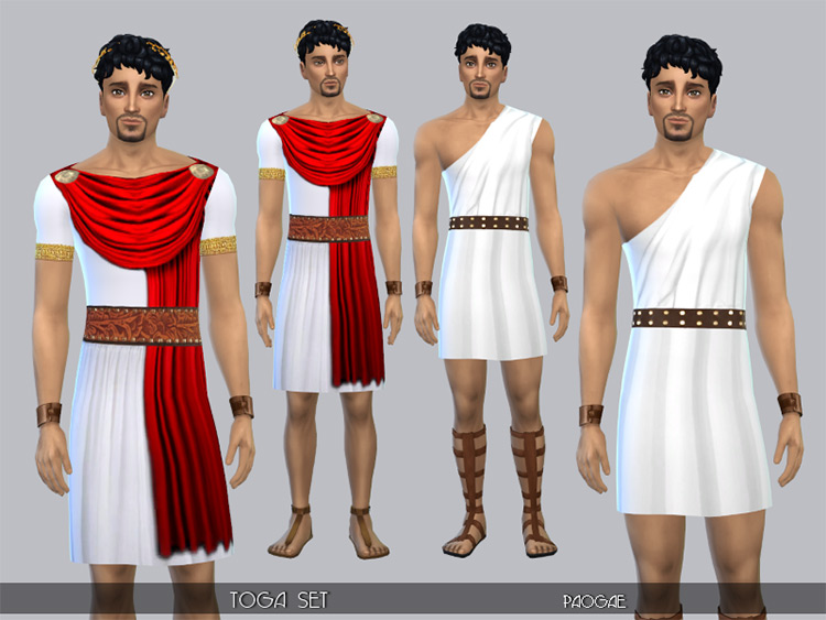 Toga Clothes Set / Sims 4 CC