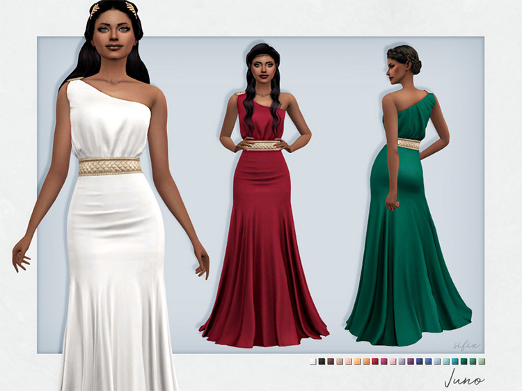 Juno Dress for The Sims 4