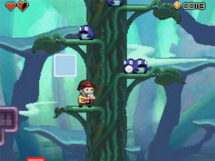 Henry Hatsworth in the Puzzling Adventure / NDS gameplay