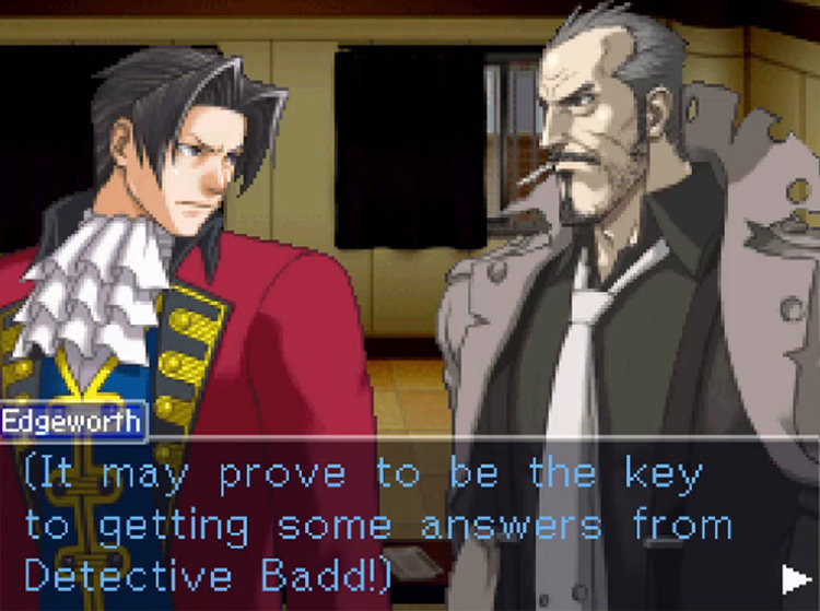 Ace Attorney Investigations: Miles Edgeworth / NDS gameplay