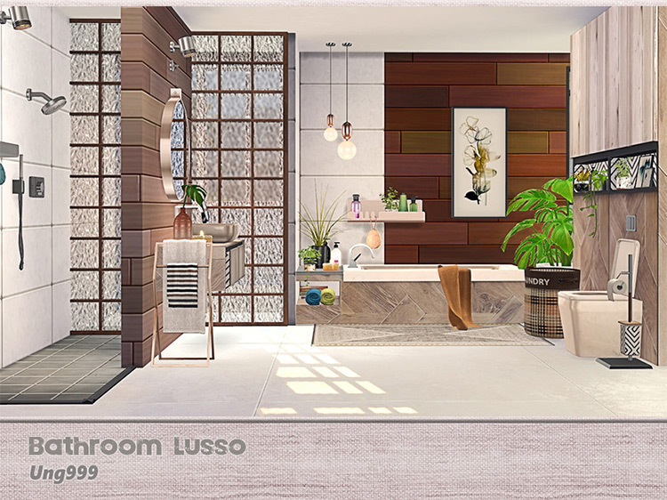 Bathroom Lusso Set / Sims 4 CC