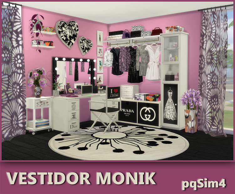 Vestidor “Monik” Bedroom Set / Sims 4 CC