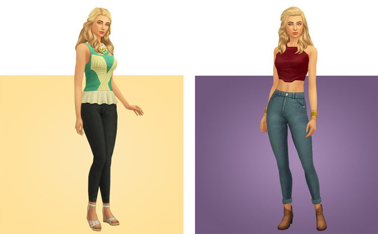 Skin-Tight Skinny Jeans CC / Sims 4
