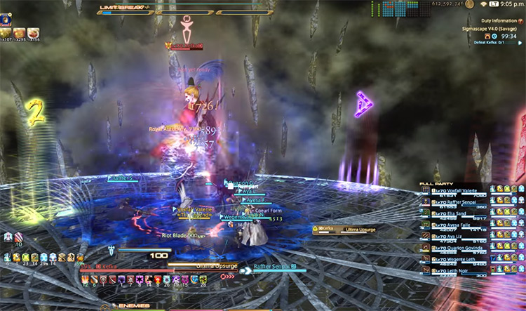 Kefka raid battle screenshot in FFXIV