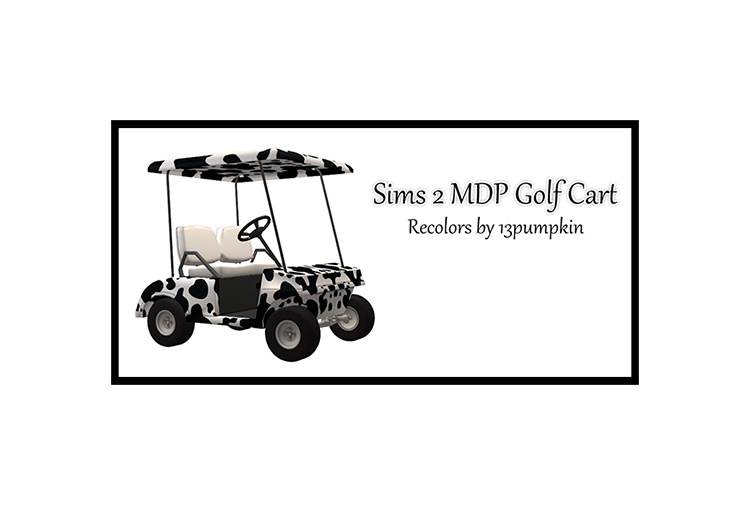 Golf Cart Object / Sims 4 CC