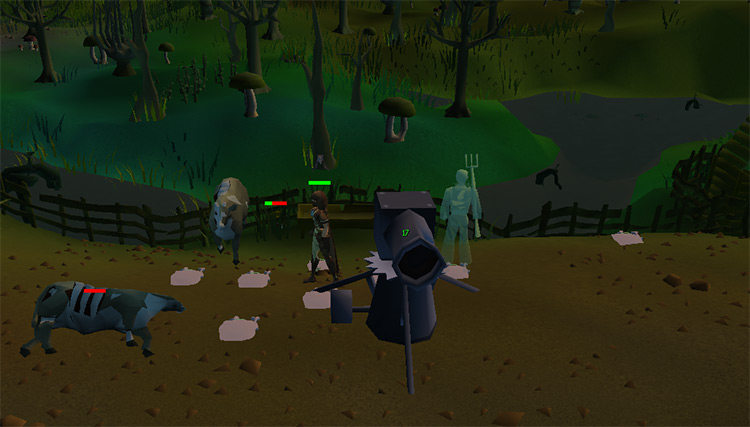 Cannoning undead cows near the Ectofuntus / Old School RuneScape