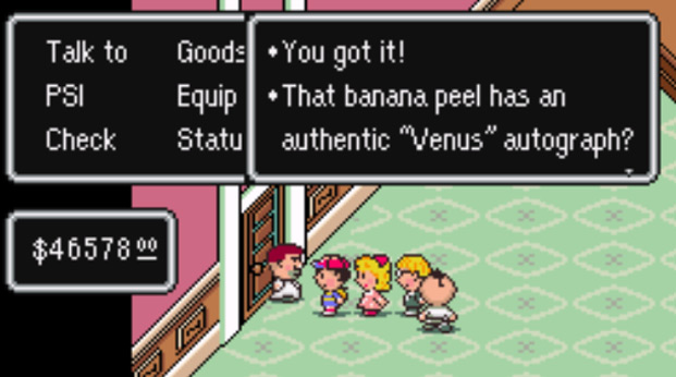Accessing Fourside Sewers using the Signed Banana / Earthbound